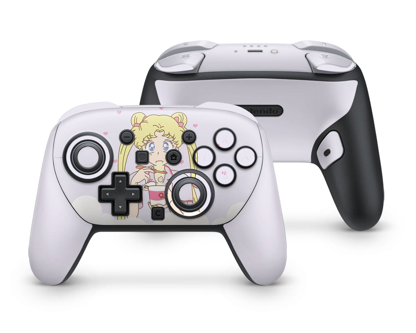 Lux Skins Nintendo Switch 2 Pro Controller Sailor Moon Ramen Pastel PurpleSkins - Pop culture Sailor Moon Skin