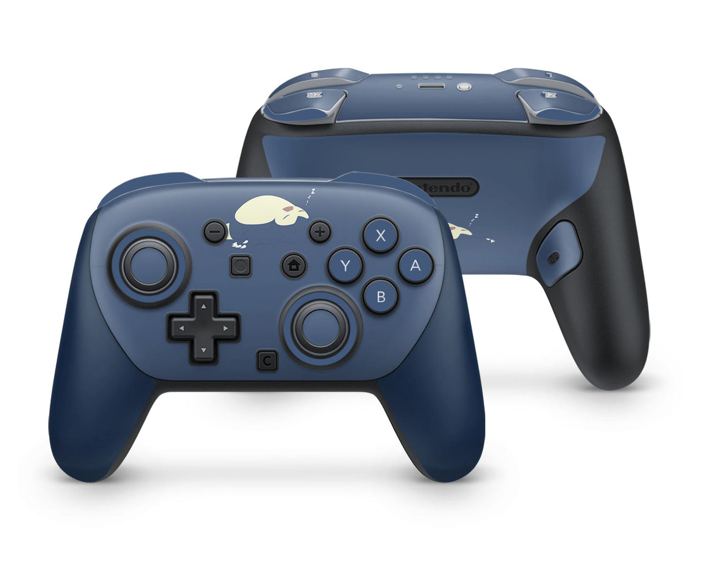 Lux Skins Nintendo Switch 2 Pro Controller Pokemon Snorlax Navy BlueSkins - Pop culture Pokemon Skin
