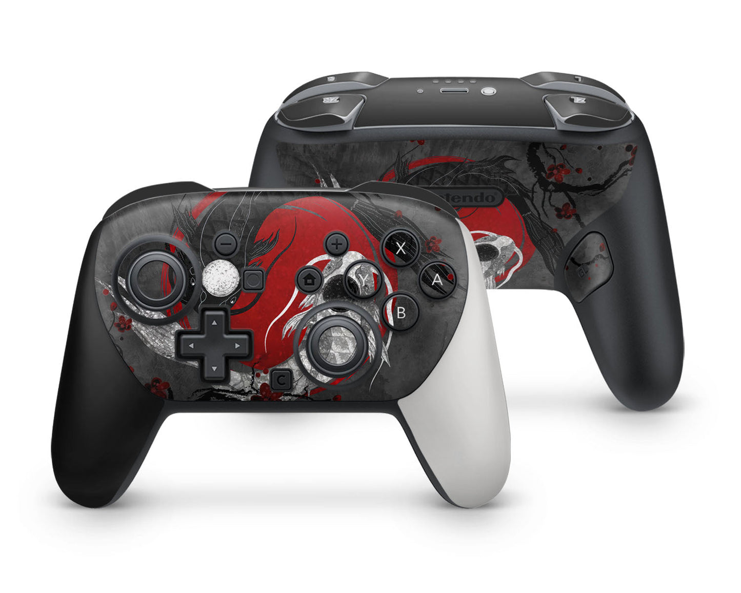 Lux Skins Nintendo Switch 2 Pro Controller Yin Yang Rose KoiSkins - Art Artwork Skin
