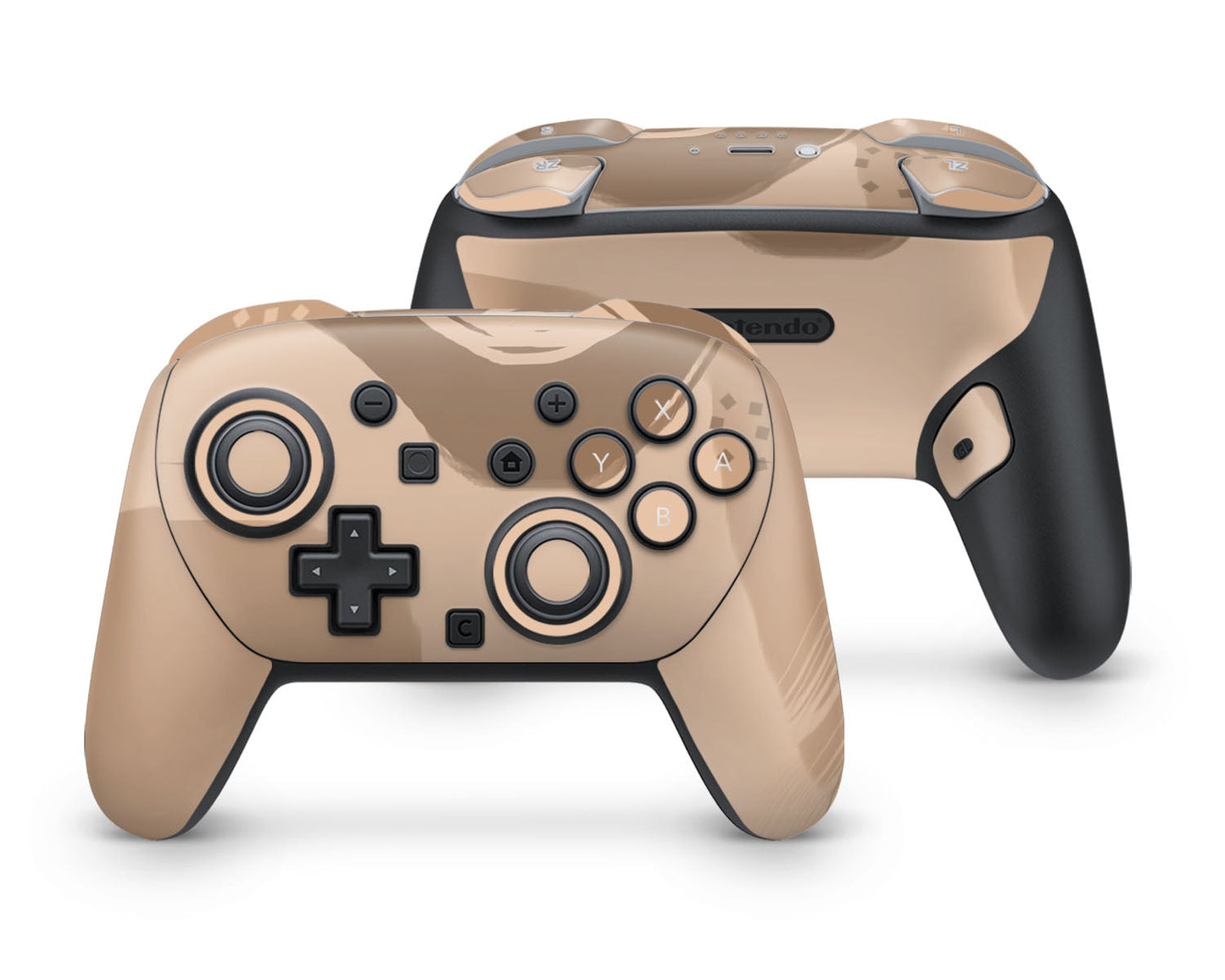 Lux Skins Nintendo Switch 2 Pro Controller Coffee Frappe Nude BeigeSkins - Pattern Abstract Skin