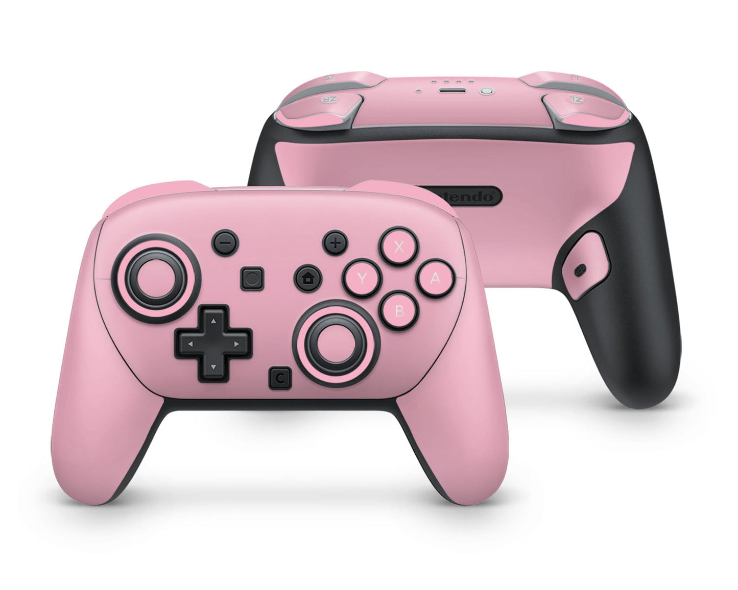 Lux Skins Nintendo Switch 2 Pro Controller Signature PinkSkins - Solid Colours Pastel Series Skin