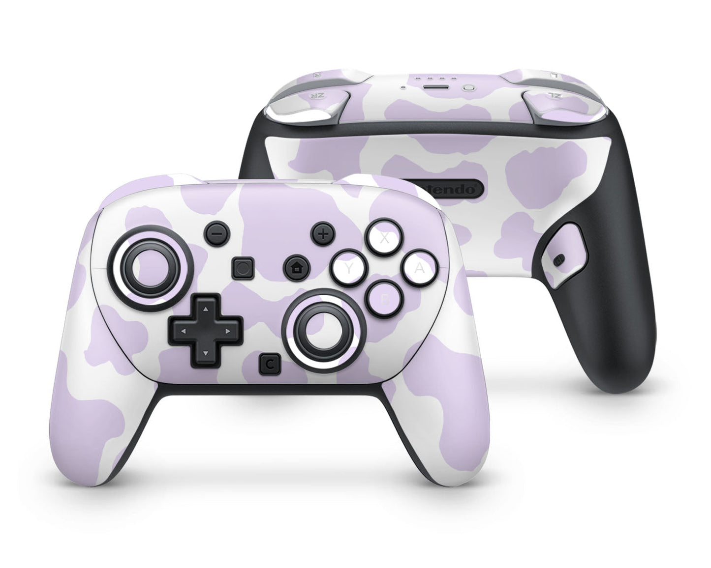 Lux Skins Nintendo Switch 2 Pro Controller Purple Cow PrintSkins - Art Animals Skin