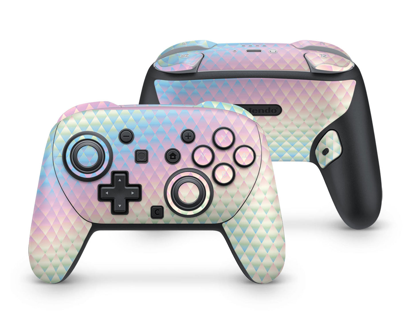 Lux Skins Nintendo Switch 2 Pro Controller Holographic DiamondSkins - Pattern Skin