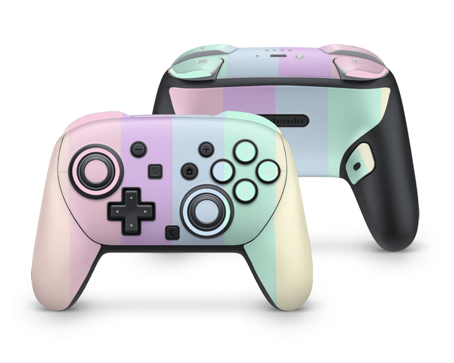 Lux Skins Nintendo Switch 2 Pro Controller Pastel StripesSkins - Art Skin