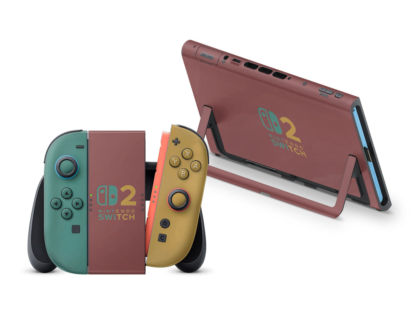 Retro Fearless Color Blocking Nintendo Switch 2 Skin