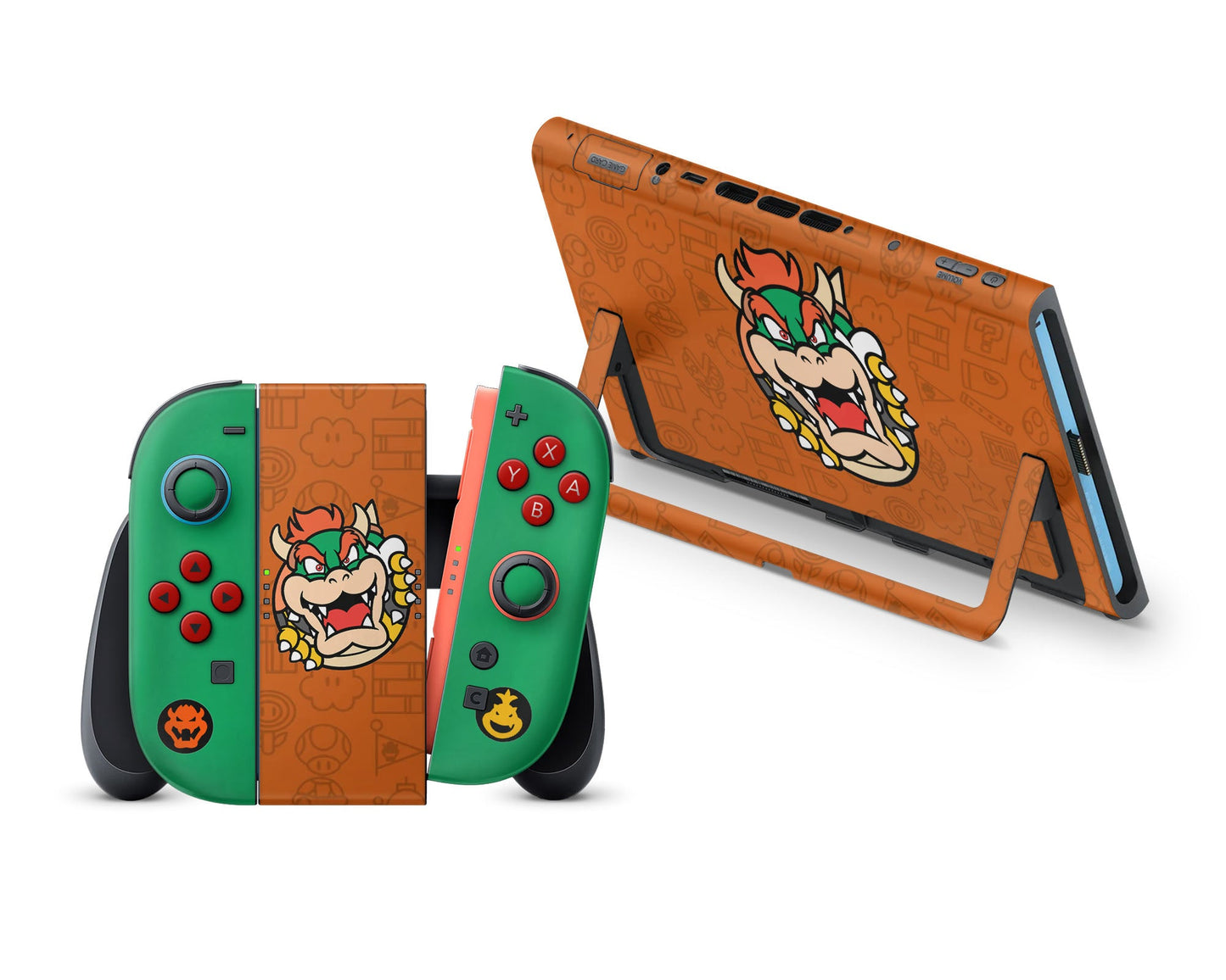 Bowser Minimalist Nintendo Switch 2 Skin