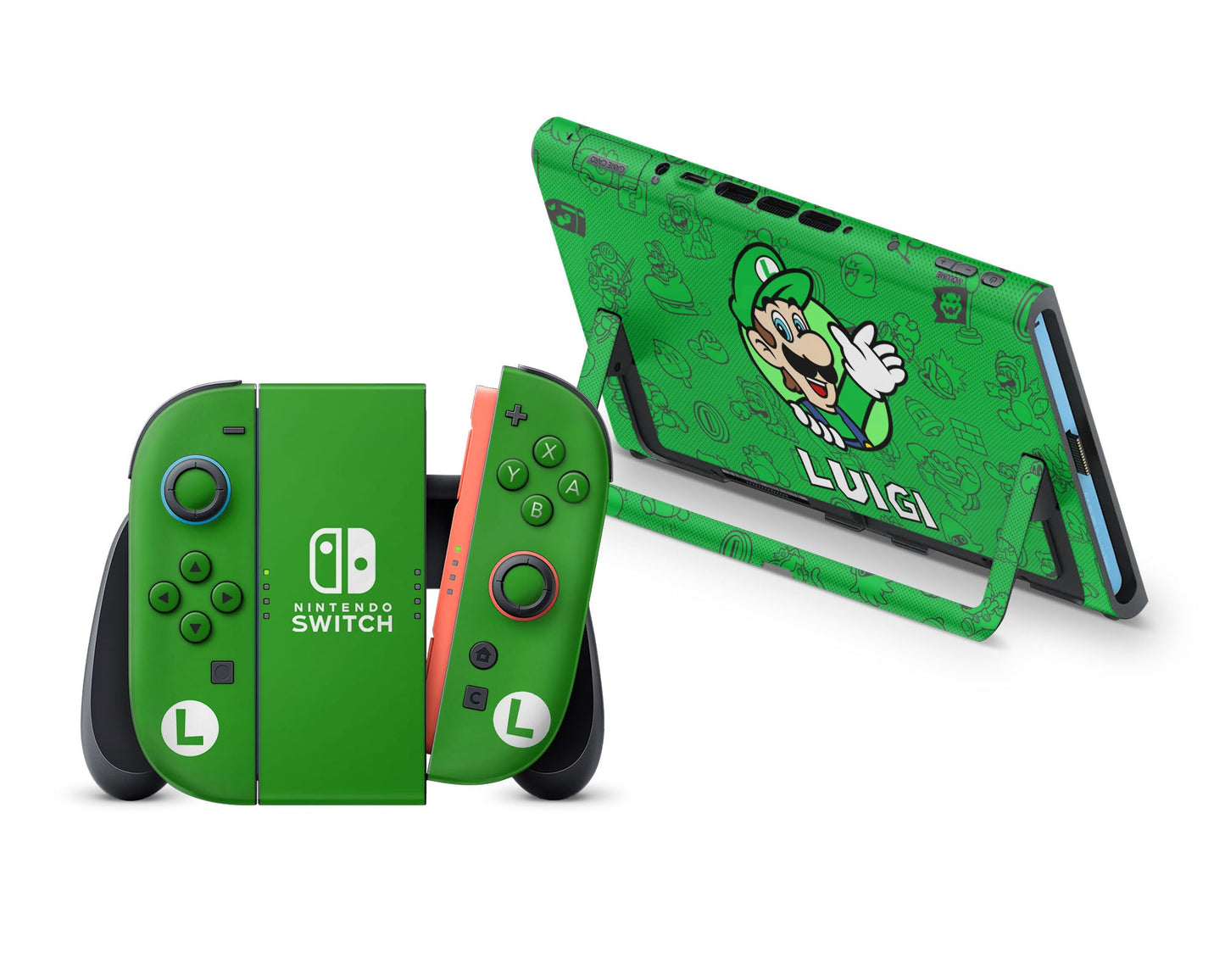 Luigi Minimalist Nintendo Switch 2 Skin