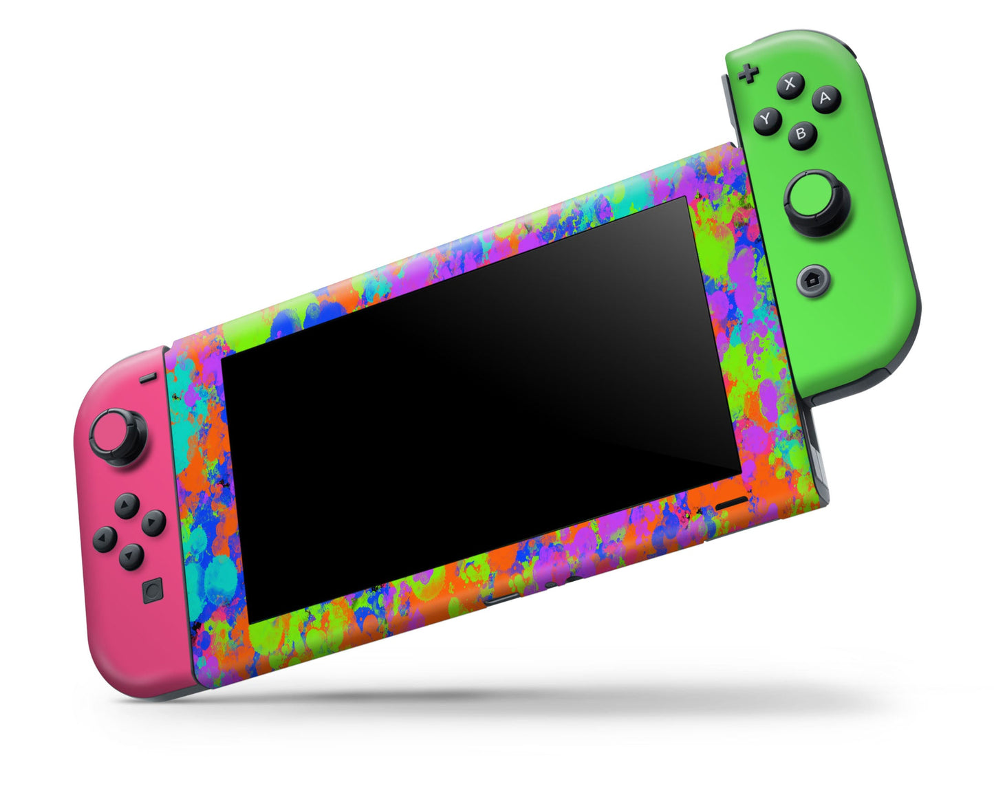 Lux Skins Nintendo Switch Splatoon Pink Green Full Set Skins - Pop culture Skin