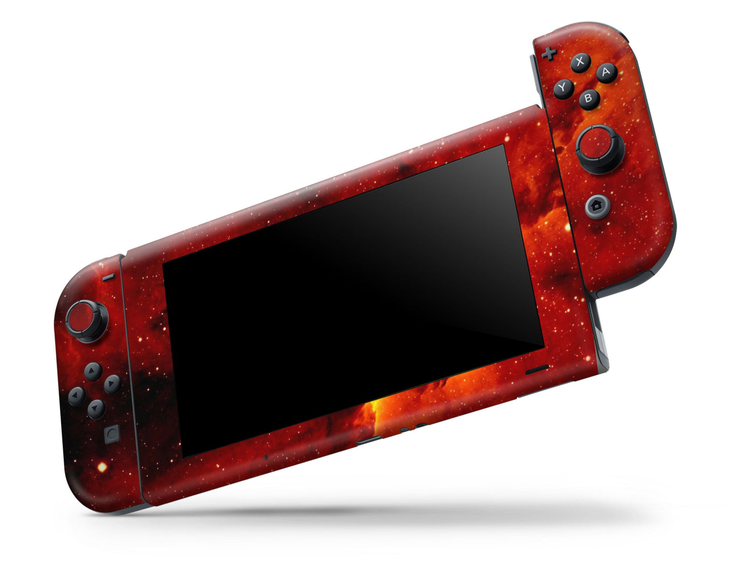 Red Stardust Galaxy Nintendo Switch Skin