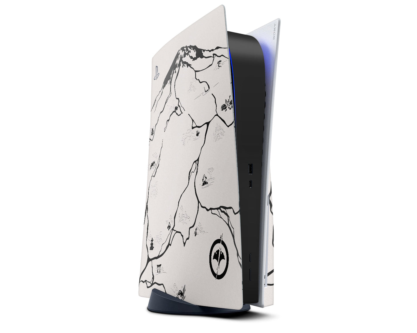 Ghost of Yotei Black Limited Edition Inspired PS5 Pro Skin