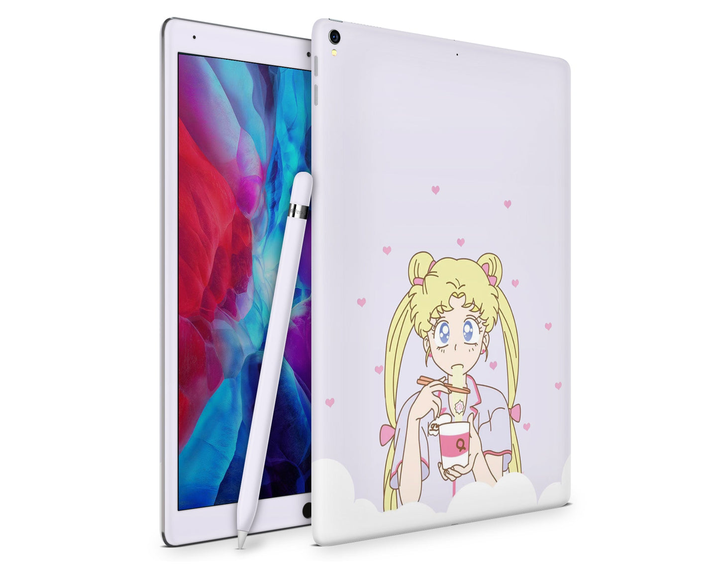 Lux Skins iPad Sailor Moon Ramen Pastel Purple iPad Pro 12.9" Gen 5 Skins - Pop culture Sailor Moon Skin