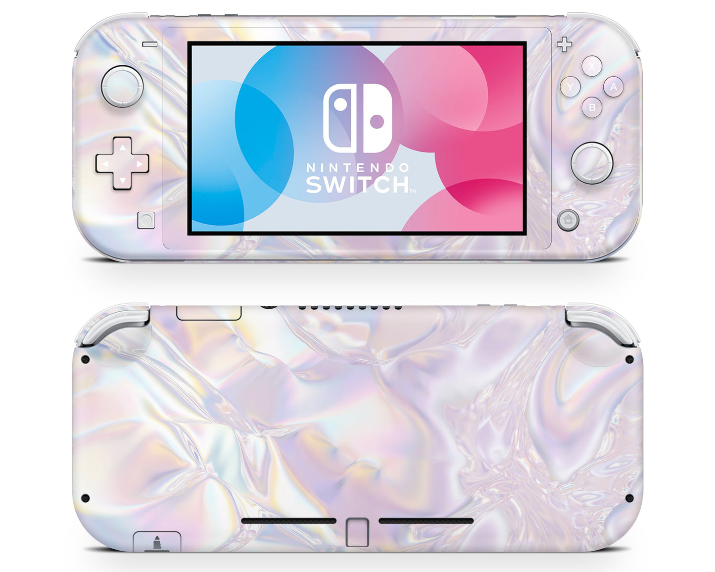 Lux Skins Nintendo Switch Lite Iridescent Crystal Full Set Skins - Pattern Skin