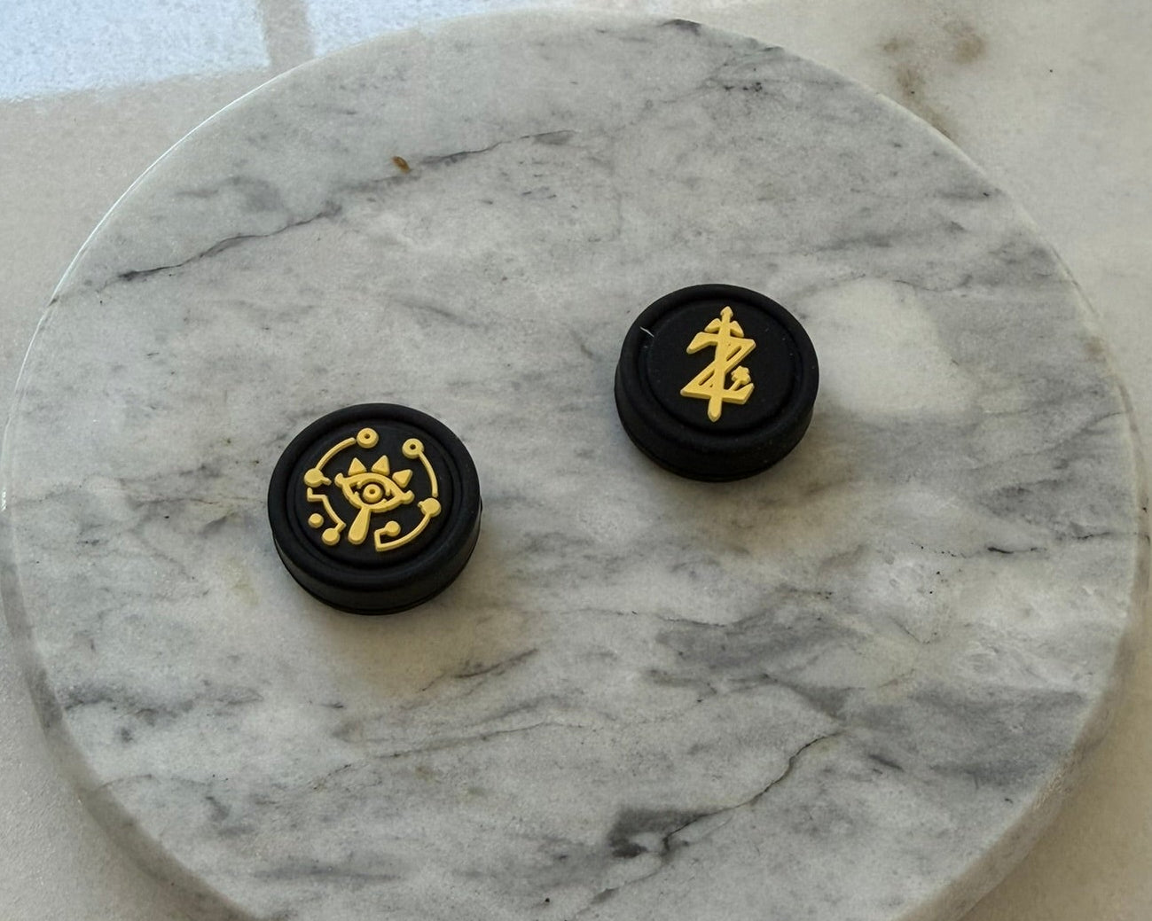Zelda Black Gold Thumb Grips