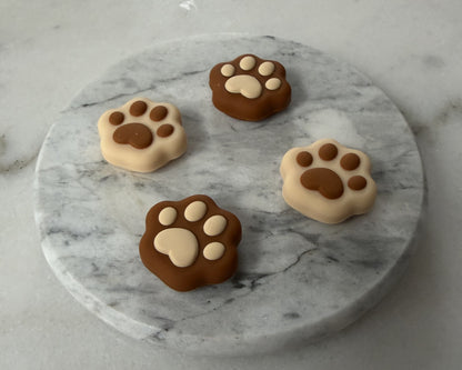 Cute Brown Paw Switch 2 Thumb Grips