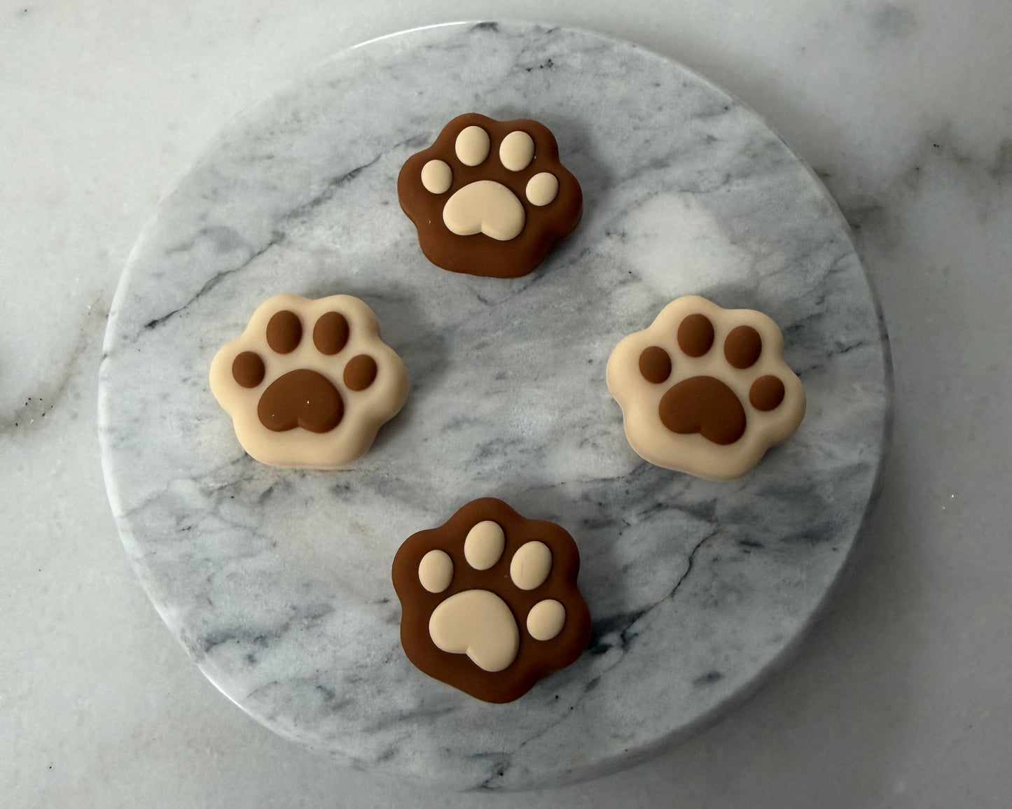 Cute Brown Paw Switch 2 Thumb Grips