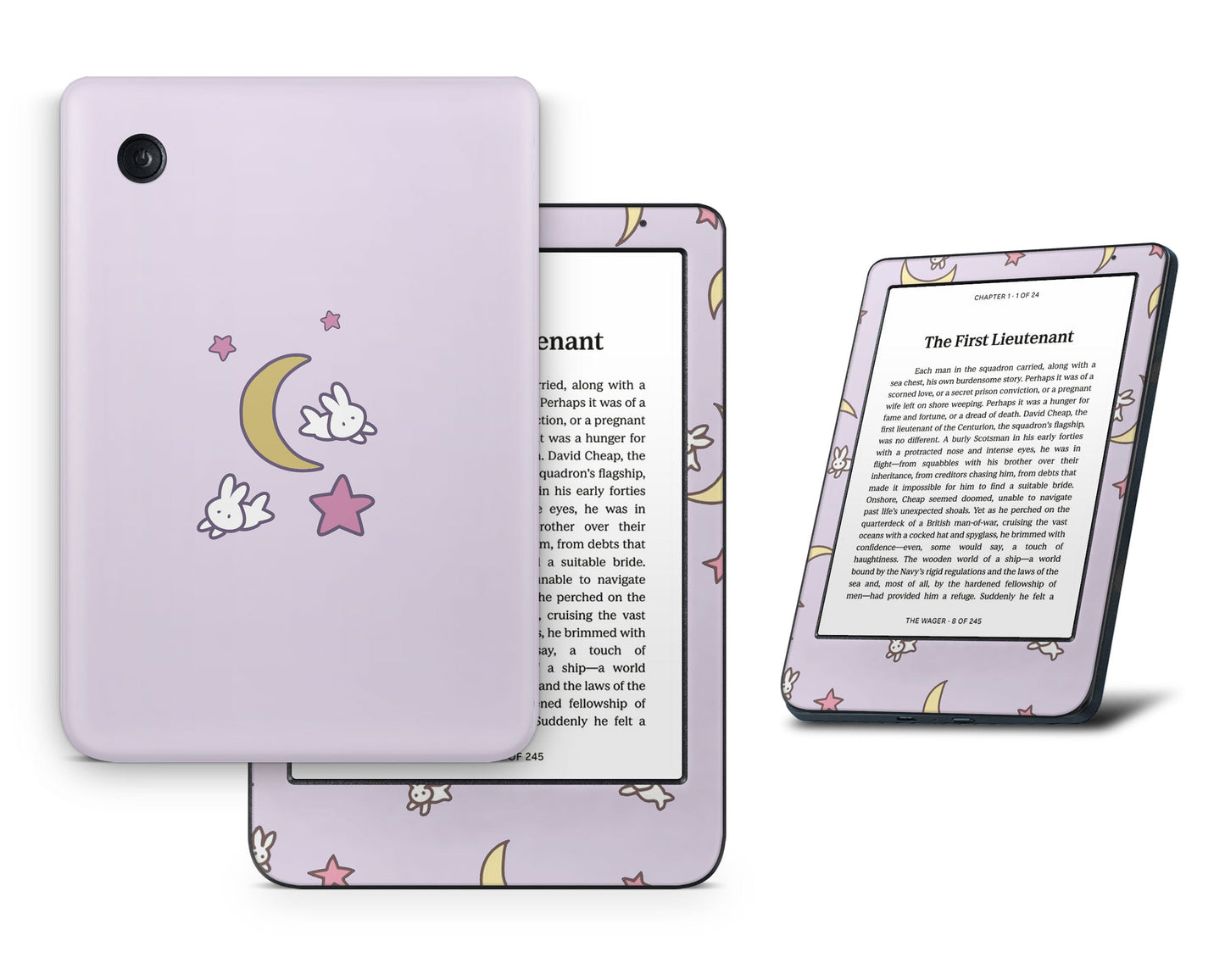 Lux Skins Kobo Sailor Moon Purple Minimalist Kobo Clara BW Skins - Pop culture Sailor Moon Skin