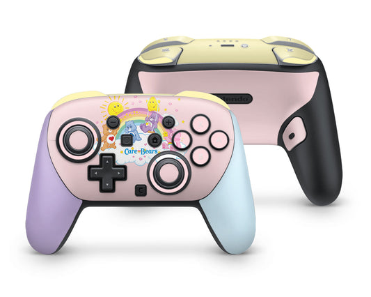 Lux Skins Nintendo Switch 2 Pro Controller Care Bears Rainbow PinkSkins - Pop culture Care Bears Skin