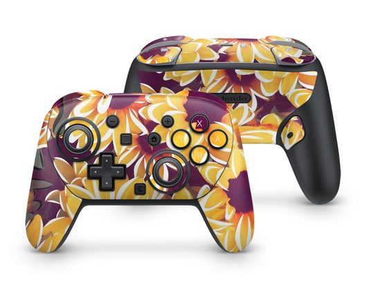 Lux Skins Nintendo Switch 2 Pro Controller Sunflower DaisySkins - Art Floral Skin