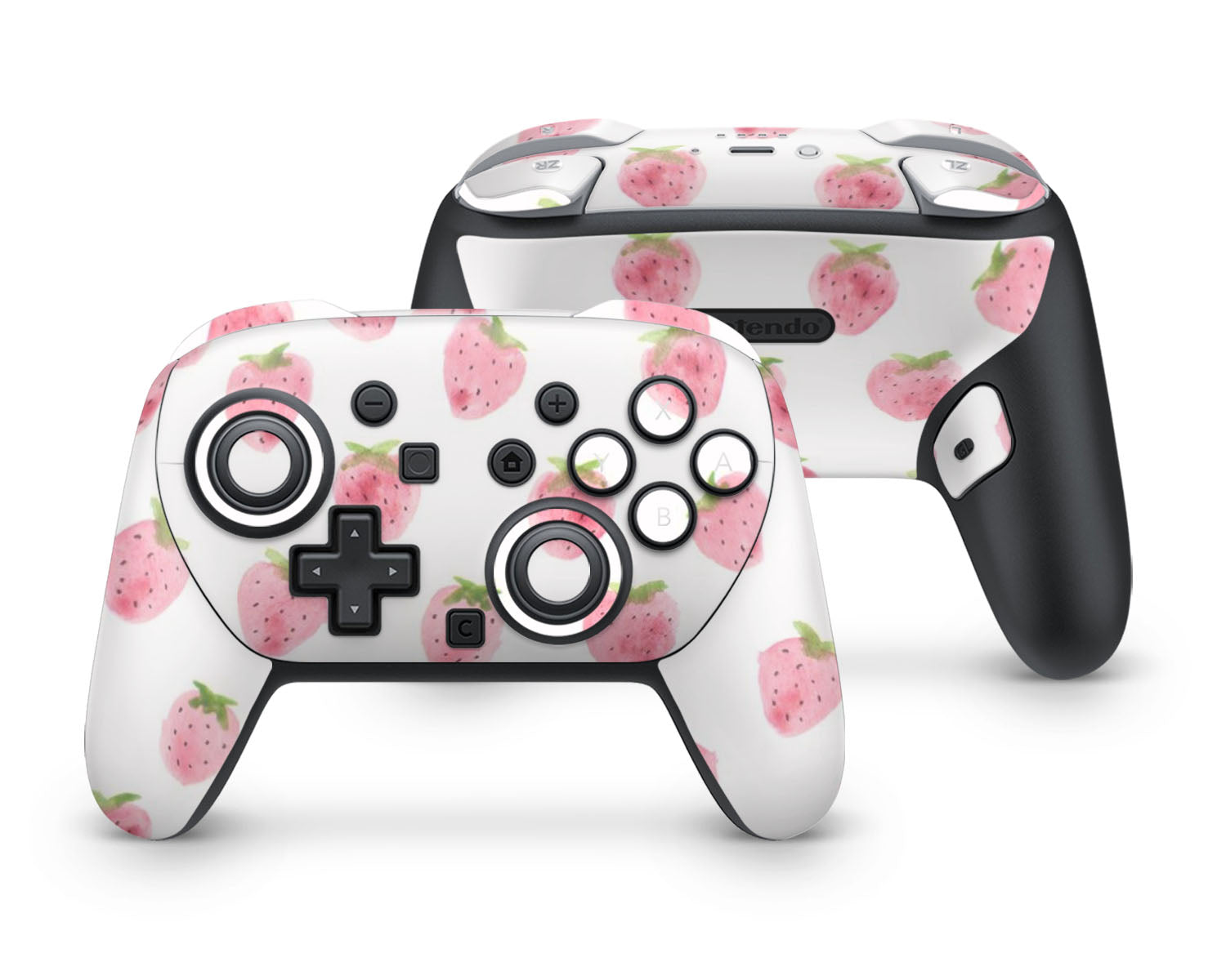 Lux Skins Nintendo Switch 2 Pro Controller Strawberry Pattern CuteSkins - Pattern Fruits Skin