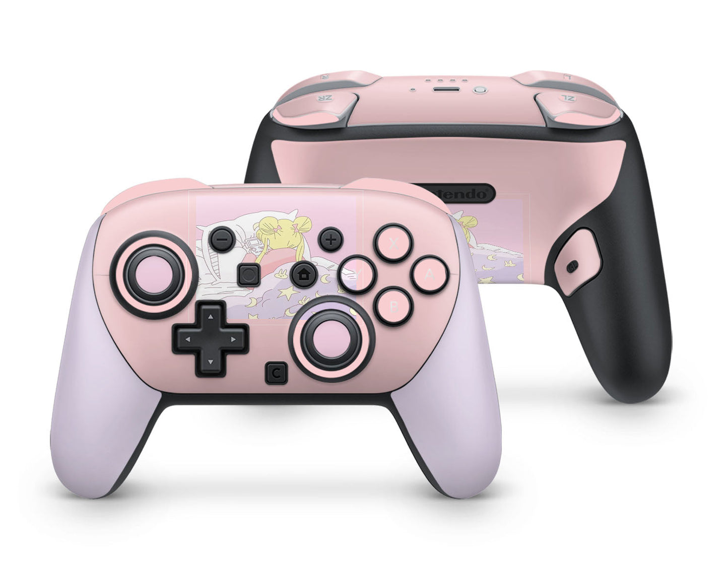 Lux Skins Nintendo Switch 2 Pro Controller Sailor Moon Sleepy Gamer GirlSkins - Pop culture Sailor Moon Skin