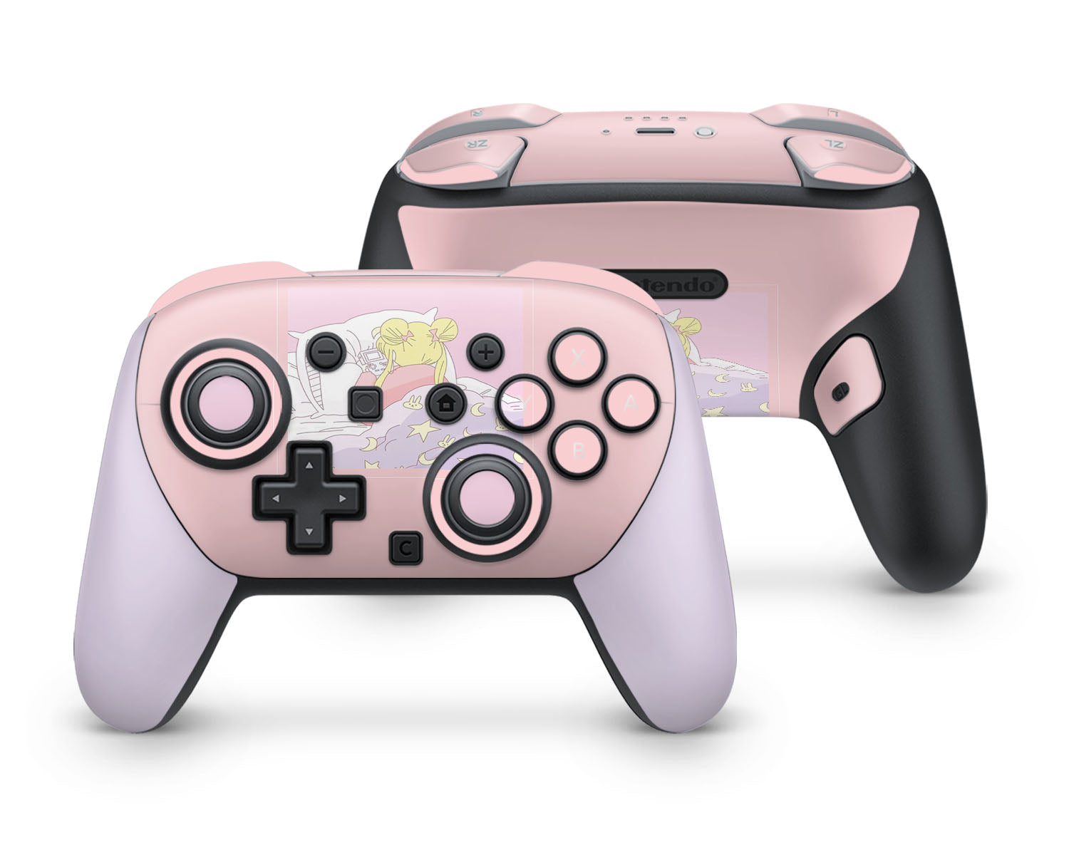 Lux Skins Nintendo Switch 2 Pro Controller Sailor Moon Sleepy Gamer GirlSkins - Pop culture Sailor Moon Skin
