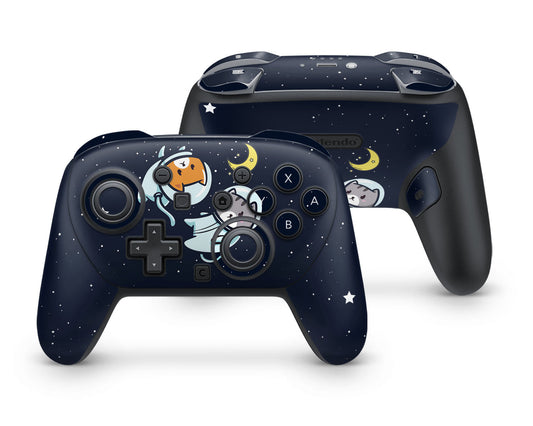 Lux Skins Nintendo Switch 2 Pro Controller Cute Space Kitty CatSkins - Art Animals Skin