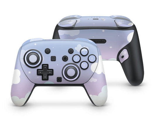 Lux Skins Nintendo Switch 2 Pro Controller Sweet Purple Lunar CloudsSkins - Art Clouds Skin