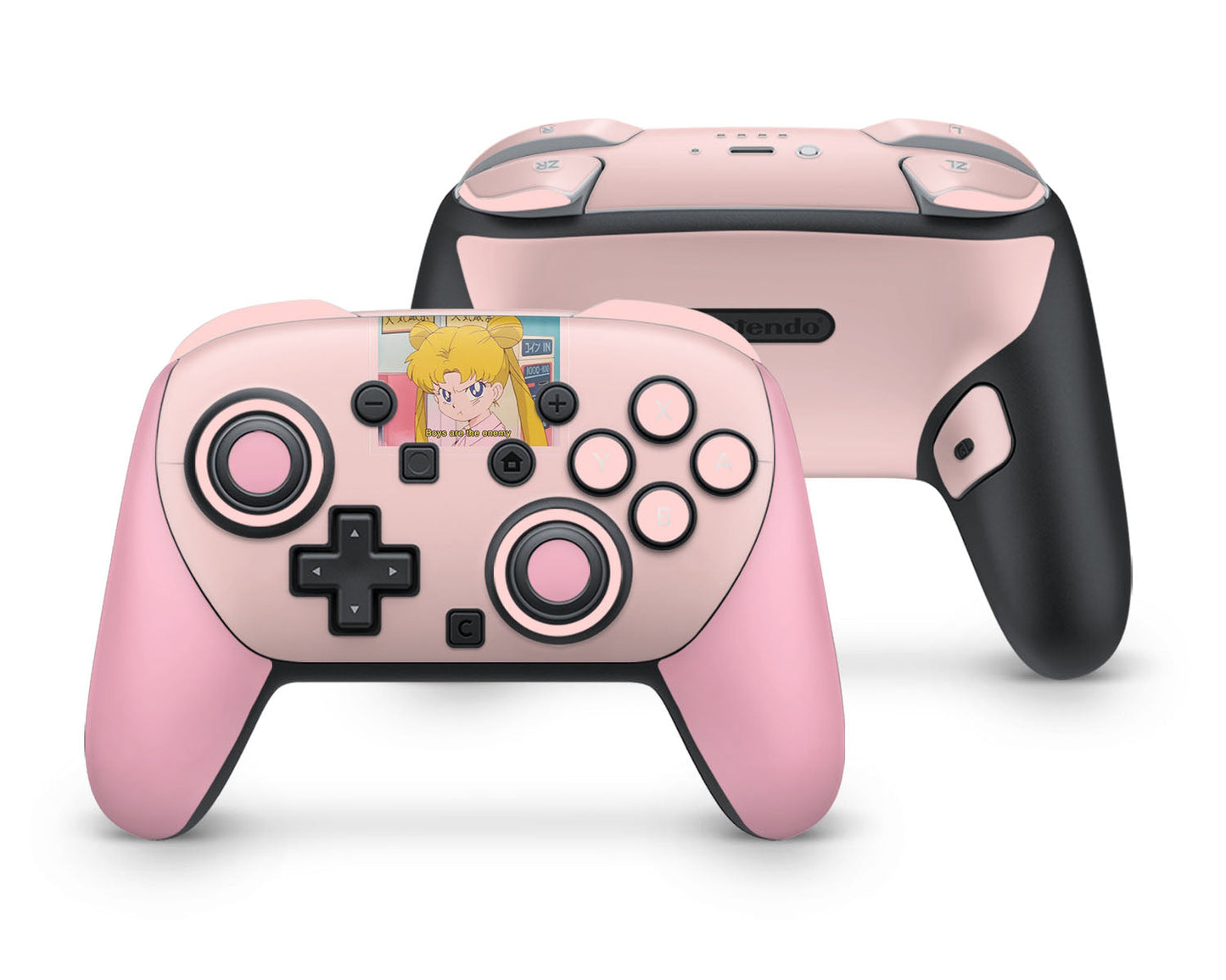 Lux Skins Nintendo Switch 2 Pro Controller Sailor Moon Boys are the EnemySkins - Pop culture Sailor Moon Skin