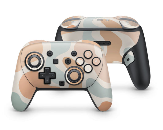 Lux Skins Nintendo Switch 2 Pro Controller Boho Neutral Cow PrintSkins - Art Animals Skin
