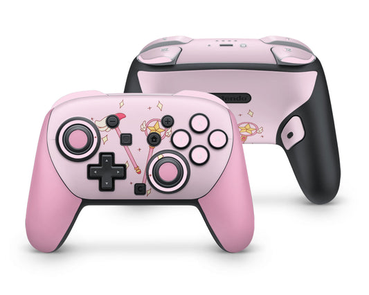 Lux Skins Nintendo Switch 2 Pro Controller Cardcaptor Sakura WandSkins - Pop culture Cardcaptor Sakura Skin