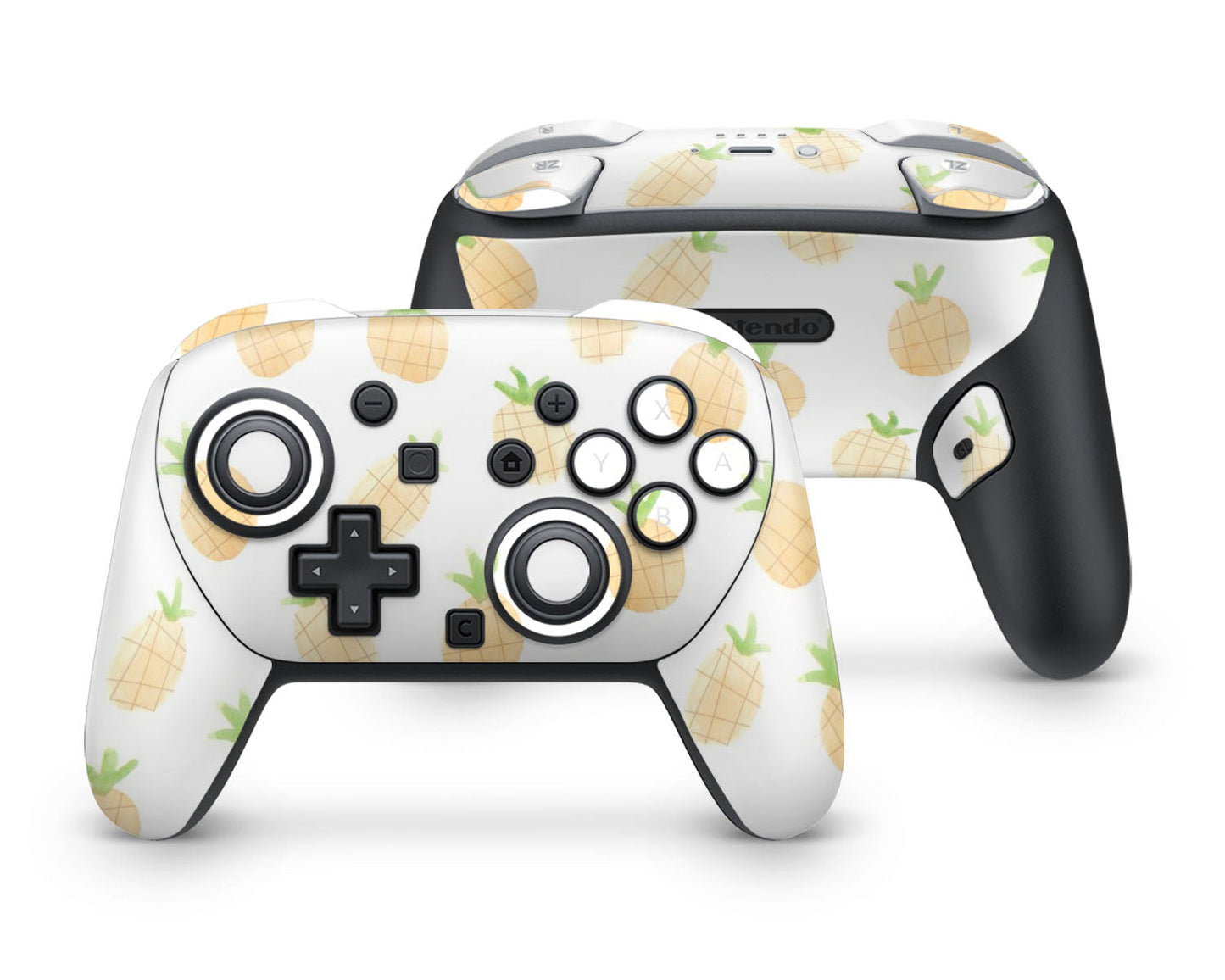 Lux Skins Nintendo Switch 2 Pro Controller Summer Pineapple Yellow GreenSkins - Pattern Fruits Skin