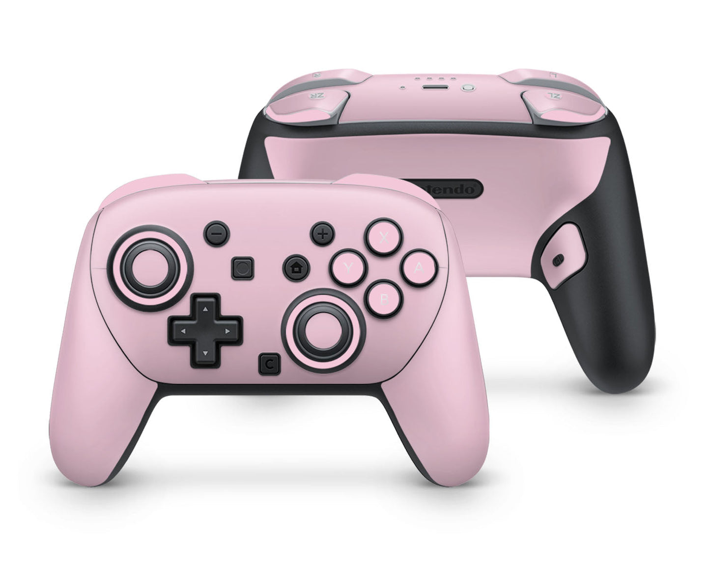 Lux Skins Nintendo Switch 2 Pro Controller Signature Baby PinkSkins - Solid Colours Pastel Series Skin