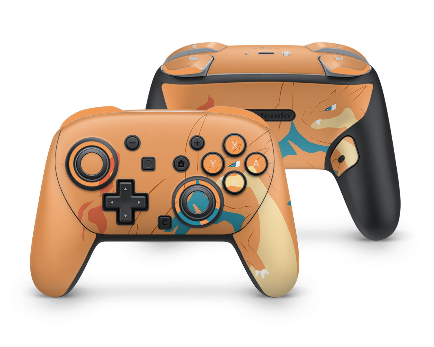 Lux Skins Nintendo Switch 2 Pro Controller Pokemon Charizard MinimalistSkins - Pop culture Pokemon Skin