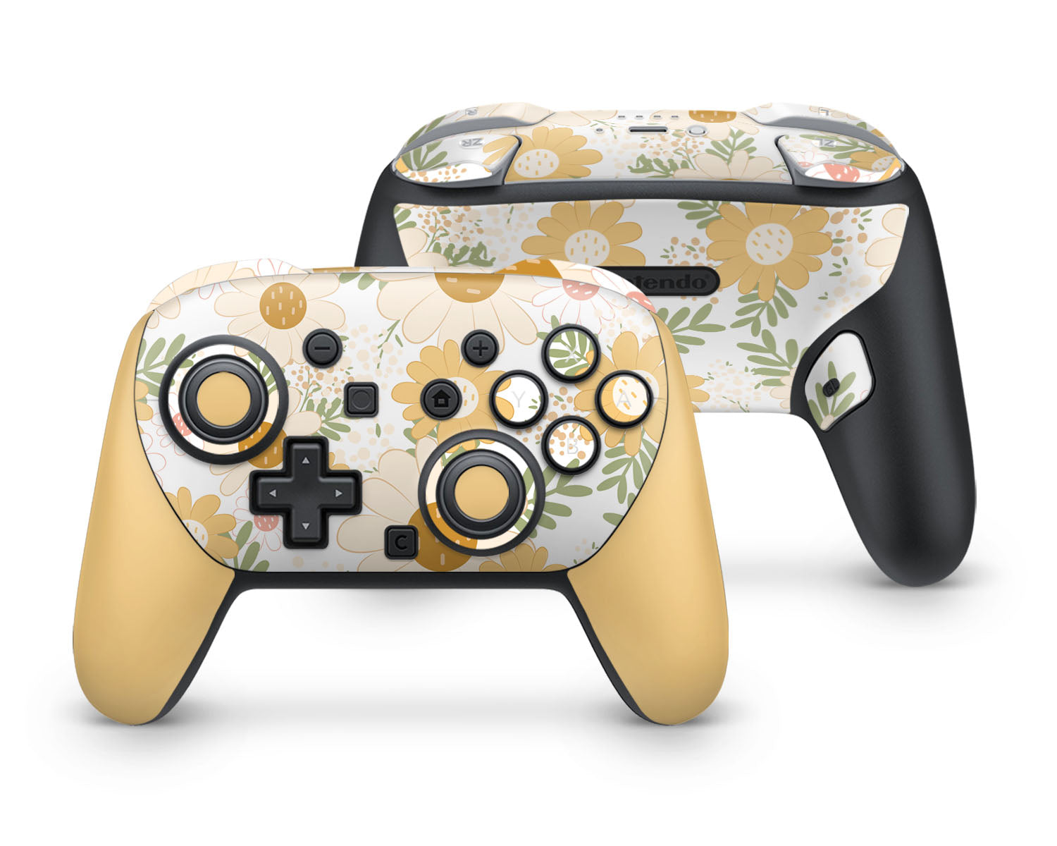 Lux Skins Nintendo Switch 2 Pro Controller Sunshine Daisy Spring FloralSkins - Art Floral Skin