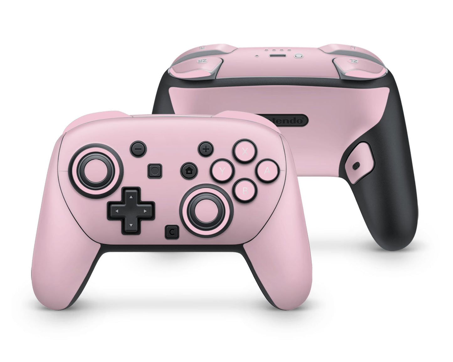 Lux Skins Nintendo Switch 2 Pro Controller Pretty in PinkSkins - Solid Colours Colour Blocking Skin
