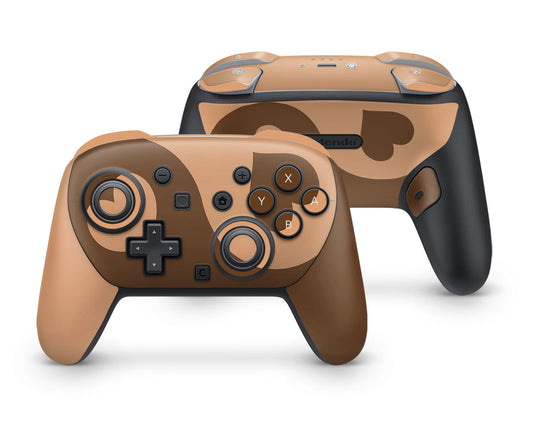 Lux Skins Nintendo Switch 2 Pro Controller Yin Yang Chocolate HeartsSkins - Pattern Abstract Skin