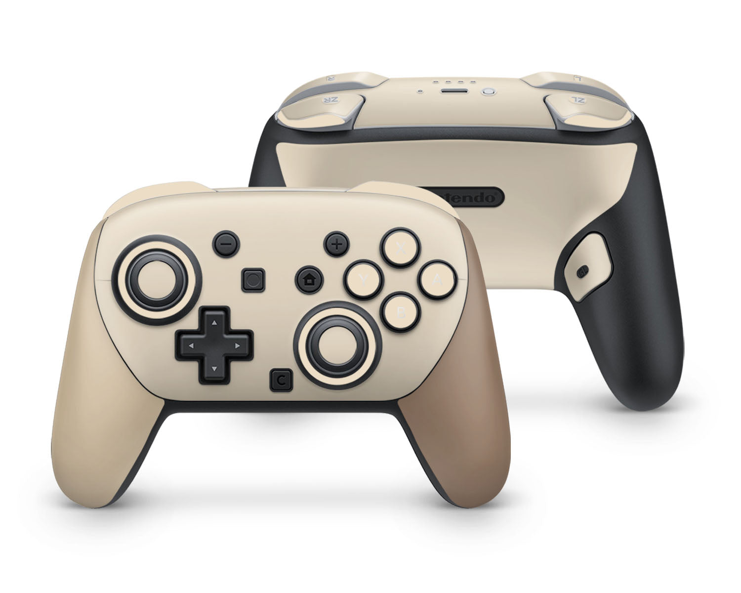 Lux Skins Nintendo Switch 2 Pro Controller Iced LatteSkins - Solid Colours Colour Blocking Skin