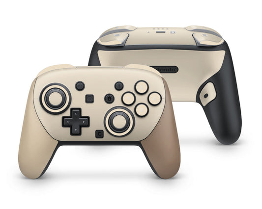 Lux Skins Nintendo Switch 2 Pro Controller Iced LatteSkins - Solid Colours Colour Blocking Skin