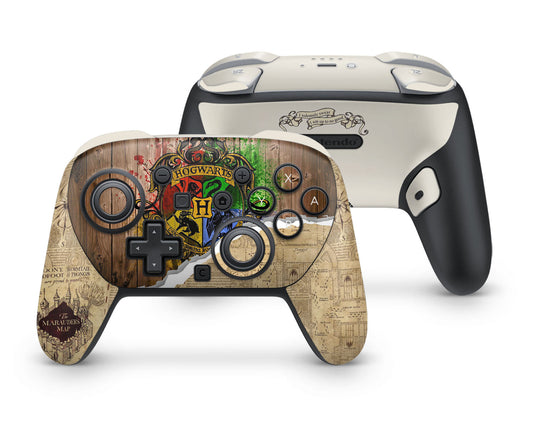 Lux Skins Nintendo Switch 2 Pro Controller Harry Potter Marauders MapSkins - Pop culture Harry Potter Skin