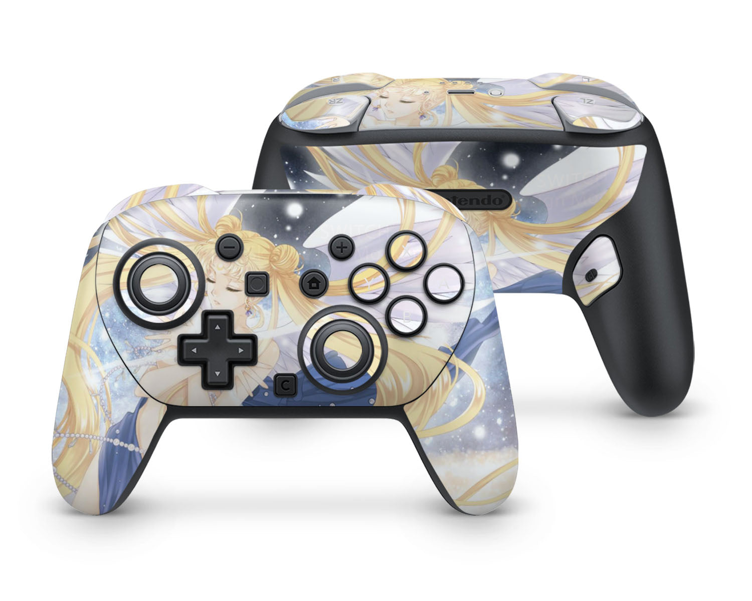 Lux Skins Nintendo Switch 2 Pro Controller Sailor Moon Artistic BlueSkins - Pop culture Sailor Moon Skin