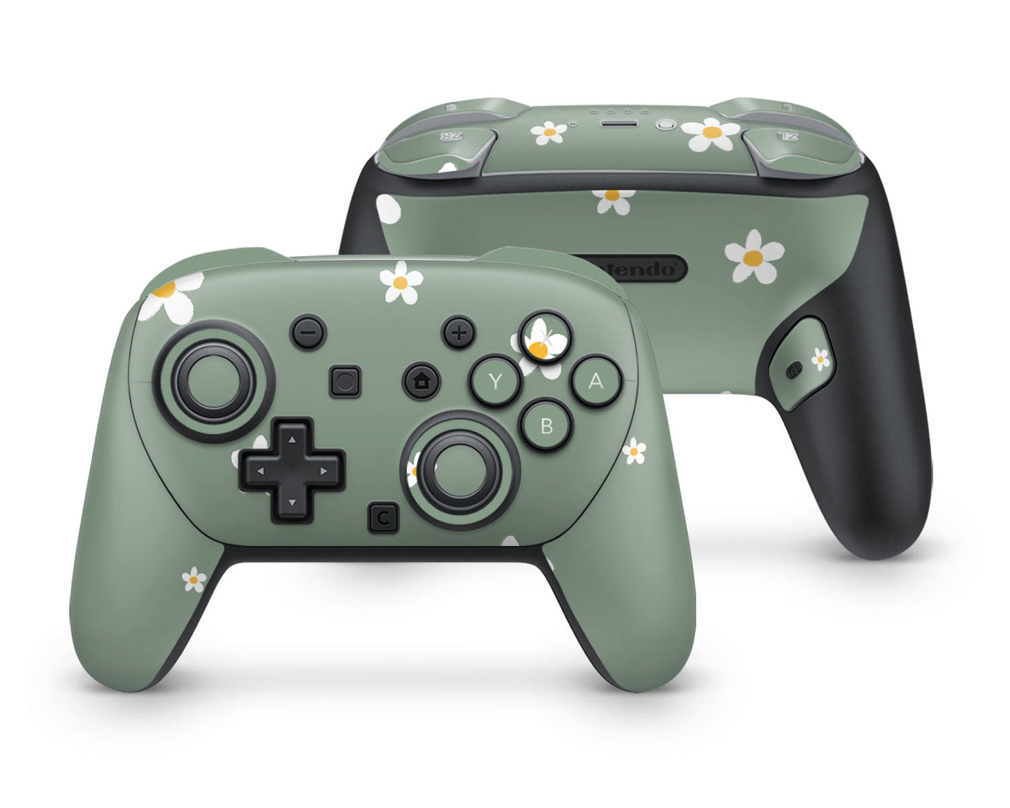 Lux Skins Nintendo Switch 2 Pro Controller Forest DaisySkins - Art Floral Skin