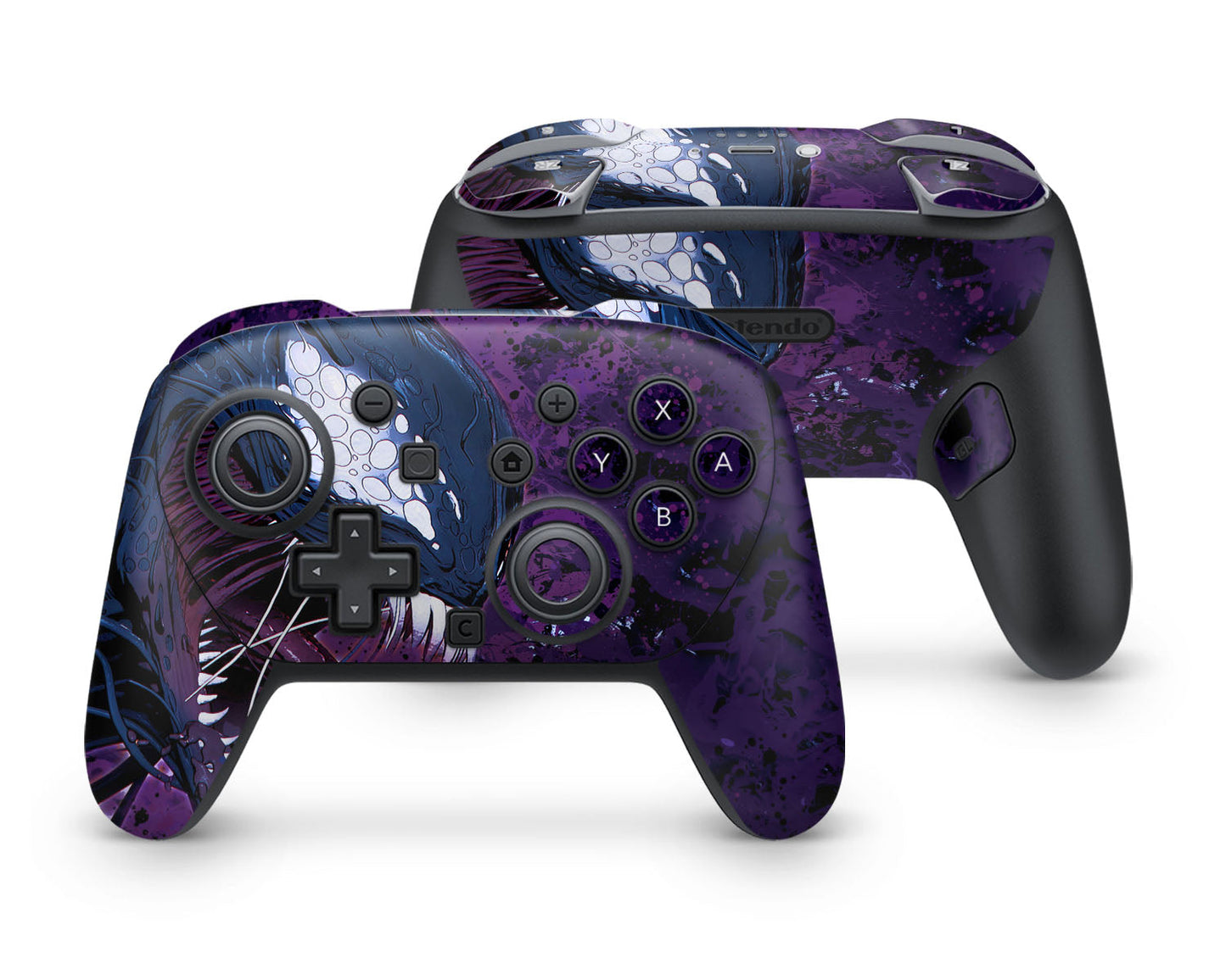 Lux Skins Nintendo Switch 2 Pro Controller Purple VenomSkins - Pop culture Spiderman Skin