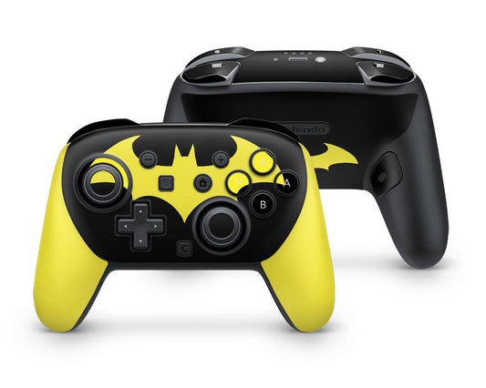 Lux Skins Nintendo Switch 2 Pro Controller Batman Logo YellowSkins - Pop culture Batman Skin