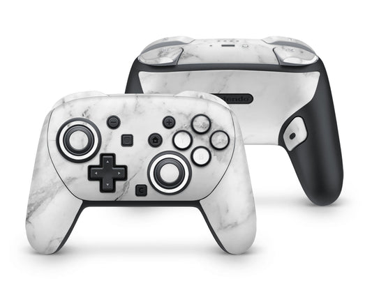 Lux Skins Nintendo Switch 2 Pro Controller White MarbleSkins - Pattern  Skin