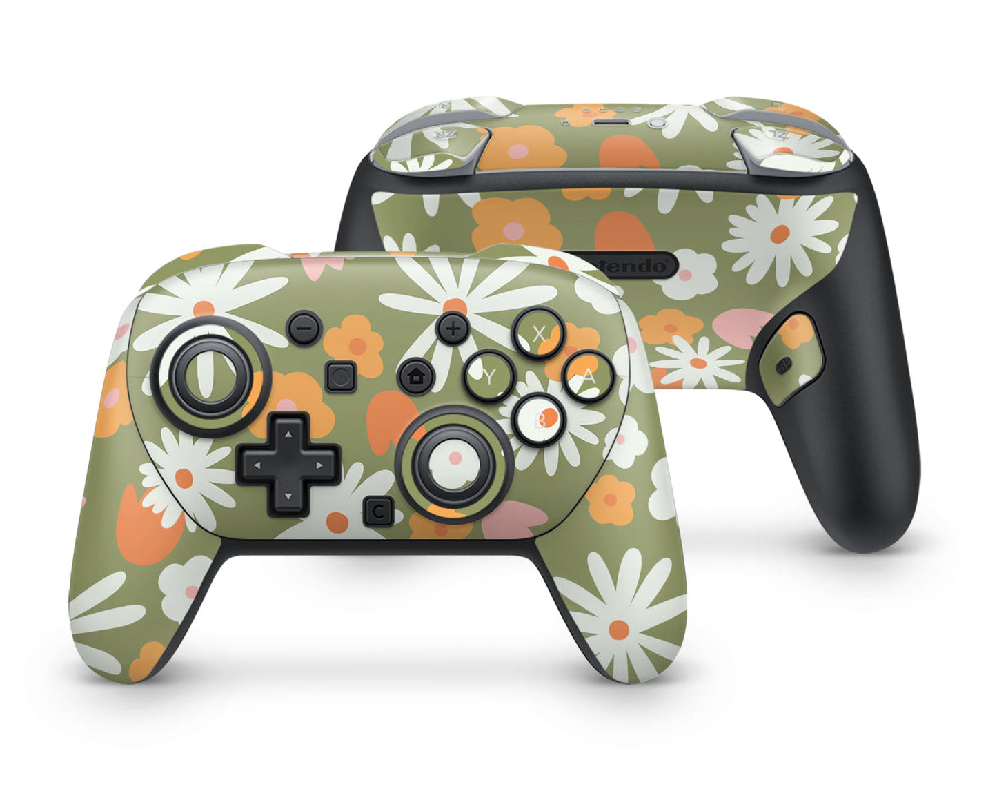 Lux Skins Nintendo Switch 2 Pro Controller Vintage FloralSkins - Art Floral Skin