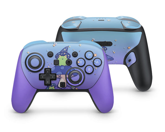 Lux Skins Nintendo Switch 2 Pro Controller Lavender Teal Witch FrogSkins - Animal Cute Skin