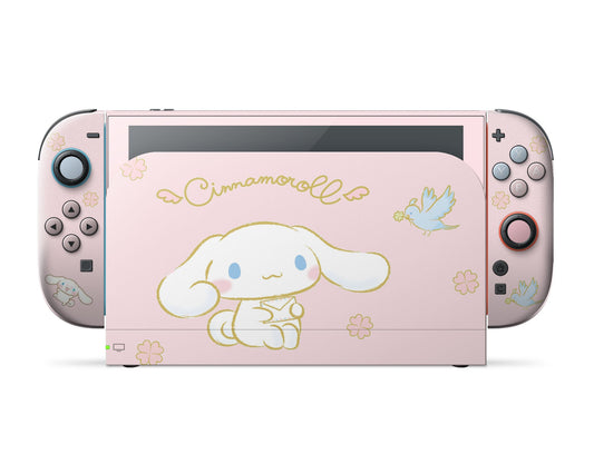 Lux Skins Nintendo Switch 2 Cinnamoroll Baby Pink Full Set Skins - Pop culture Cinnamoroll Skin