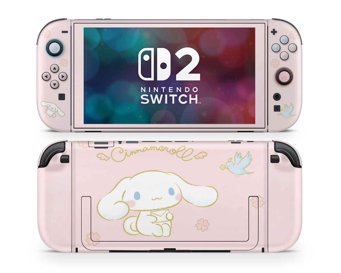 Lux Skins Nintendo Switch 2 Cinnamoroll Baby Pink Joycons Only Skins - Pop culture Cinnamoroll Skin