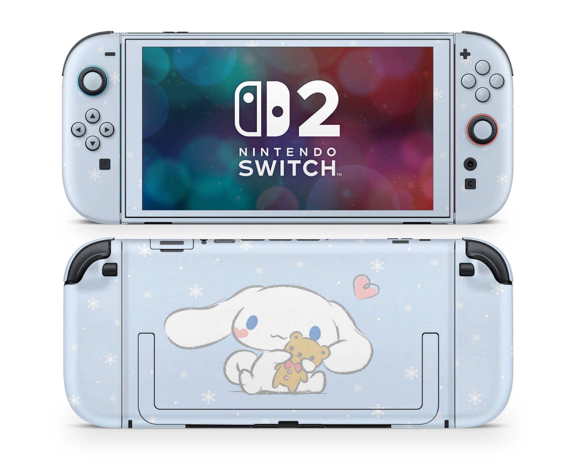 Lux Skins Nintendo Switch 2 Cinnamoroll Baby Blue Joycons Only Skins - Pop culture Cinnamoroll Skin