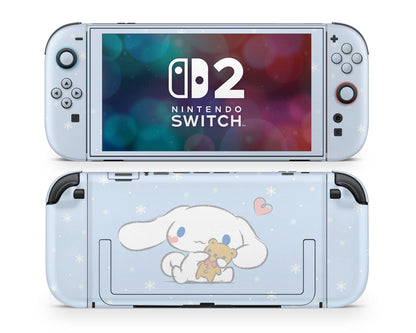 Lux Skins Nintendo Switch 2 Cinnamoroll Baby Blue Joycons Only Skins - Pop culture Cinnamoroll Skin